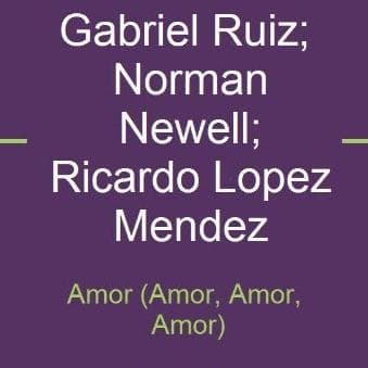 Amor (Amor, Amor, Amor)