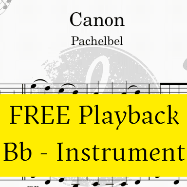 Canon Pachelbel + Free Mp3 Playback + Solo and Piano Parts (arr. Fabio Eduardo de Oliveira)
