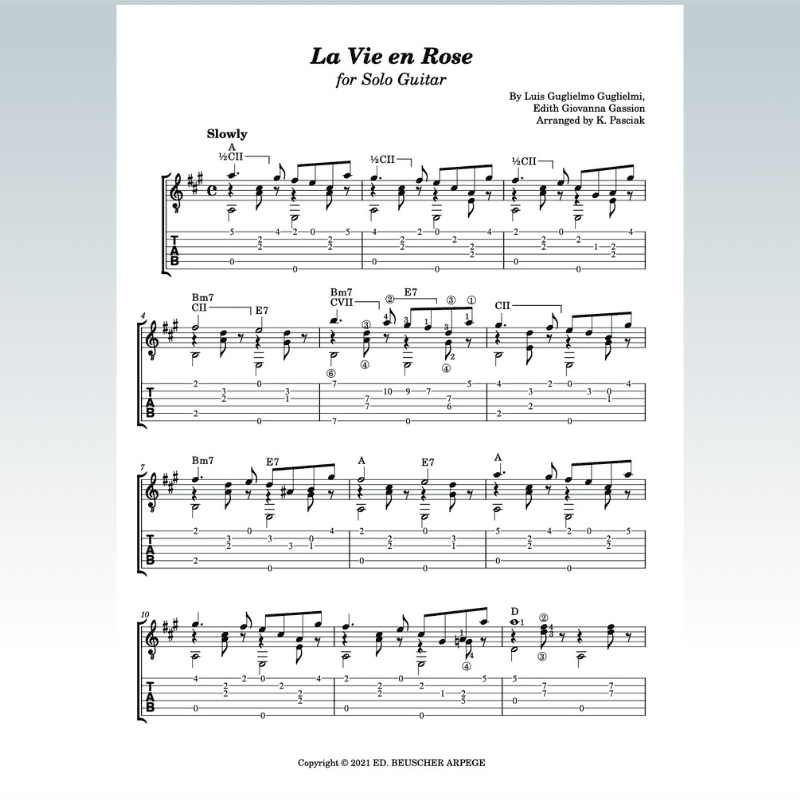 La Vie En Rose (arr. Kenneth Pasciak)
