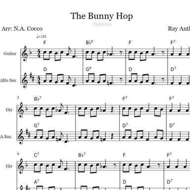 The Bunny Hop (arr. Nicholas Cocco)