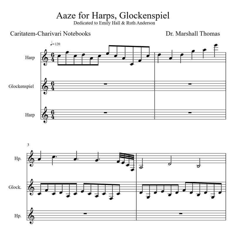 Aaze for Harps, Glockenspiel