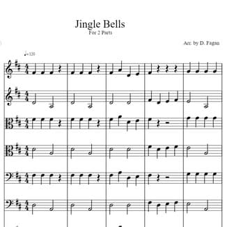 Jingle Bells (arr. D. Fagan)