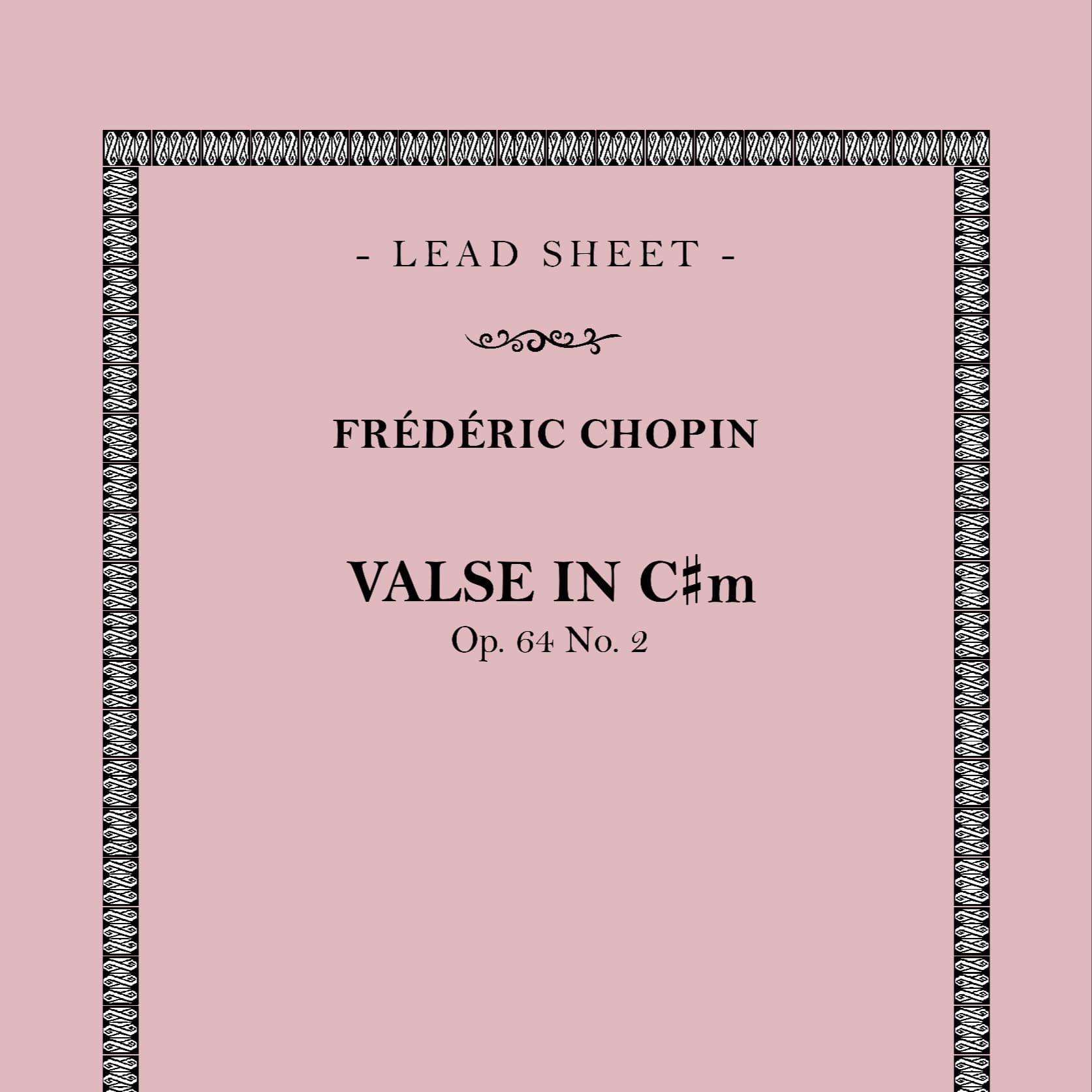 Valse in C#m (Op. 64 No. 2) (arr. Francesco Calì)