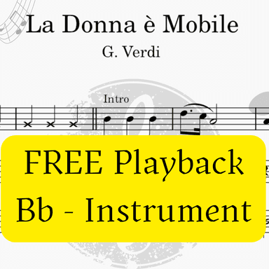 La Donna è Mobile - Rigoletto (Verdi) + FREE Playback +  Pdf Solo and Piano Parts (arr. Fabio Eduardo de Oliveira)