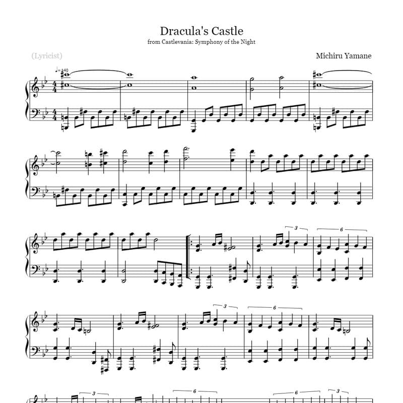 Dracula's Castle (arr. Lily Springer)