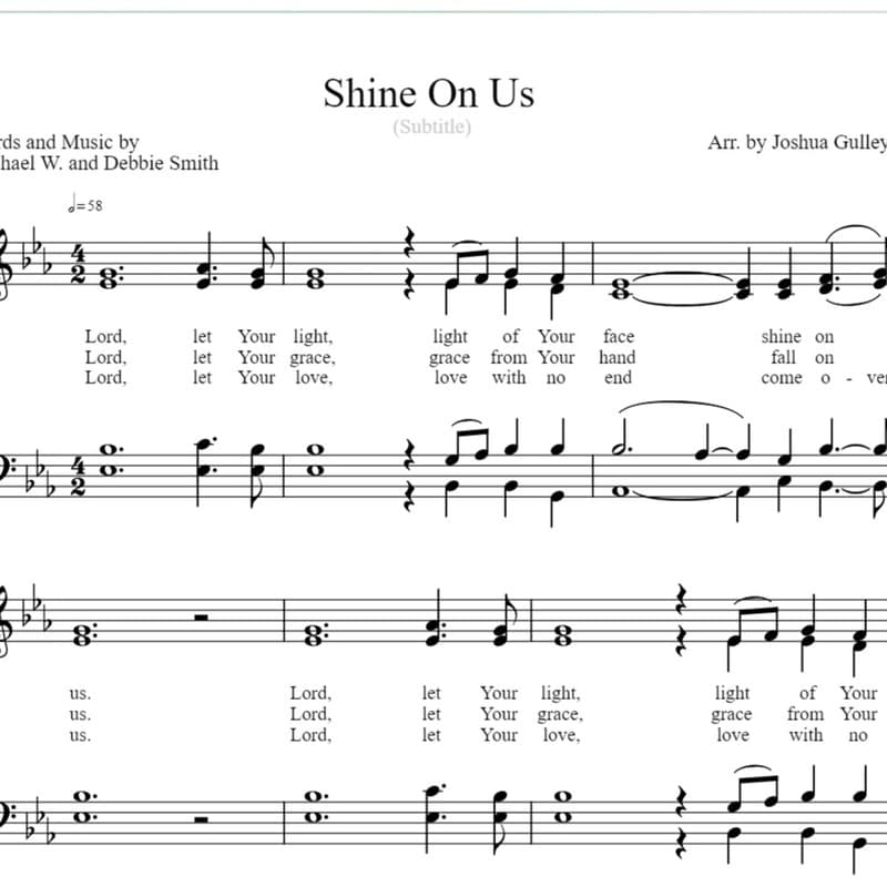 Shine On Us (arr. Joshua Gulley)
