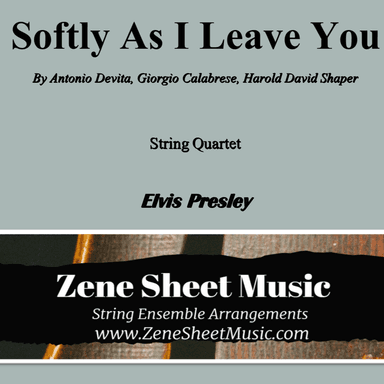 Softly As I Leave You (arr. Eve C. Mailly - Zene Strings)