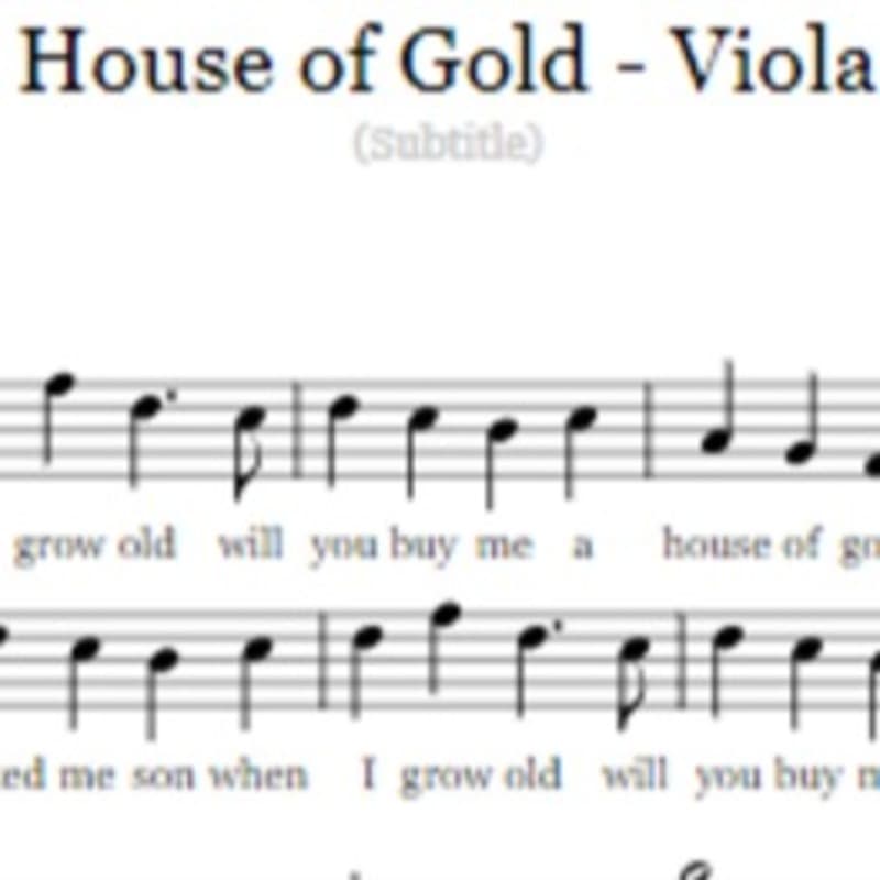 House of Gold - Viola