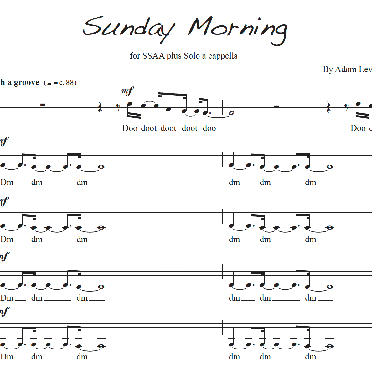 Sunday Morning (arr. Julie Gaulke)
