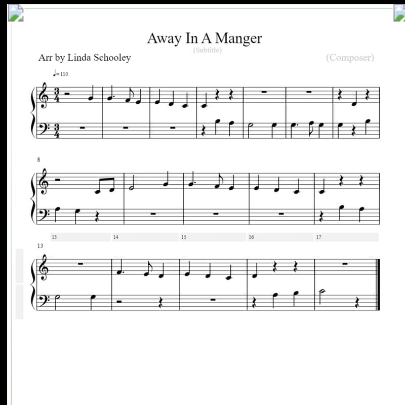 Away In A Manger (arr. Linda Schooley)