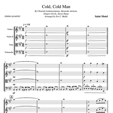 Cold Cold Man (arr. Eve C. Mailly - Zene Strings)