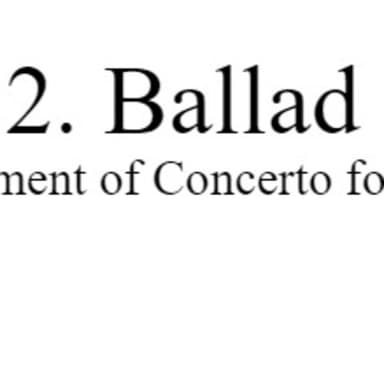 2. Ballad