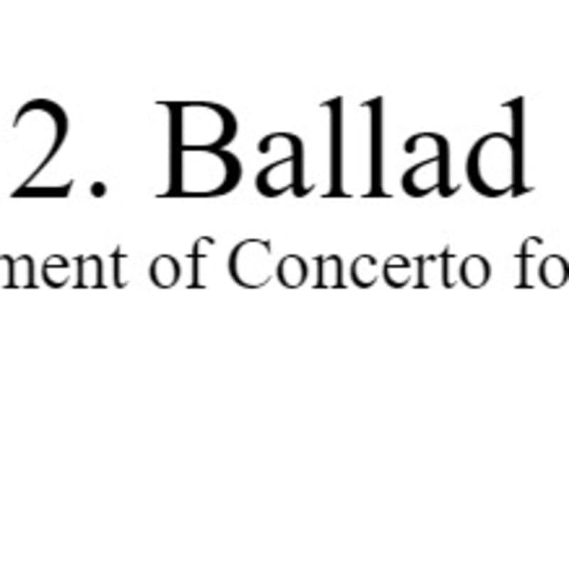 2. Ballad