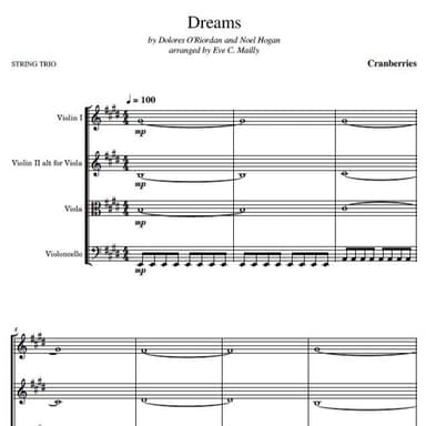 Dreams (arr. Eve C. Mailly - Zene Strings)