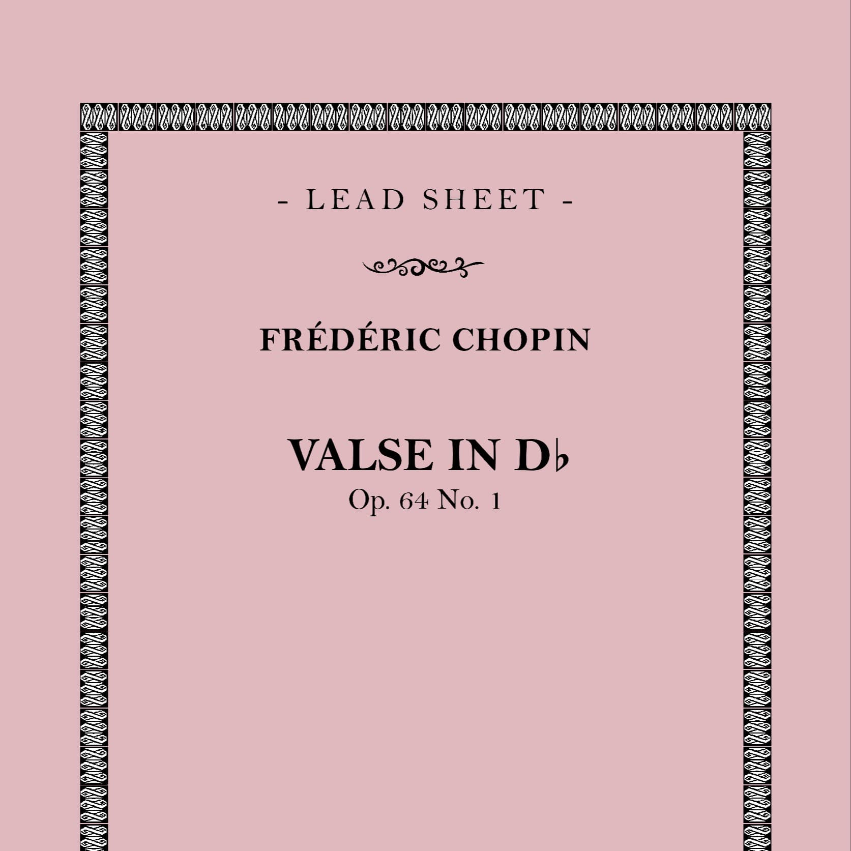 Valse in Db (Op. 64 No. 1) (arr. Francesco Calì)