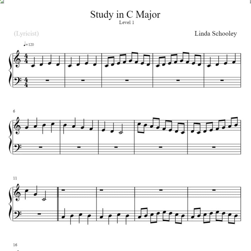 Study in C Major