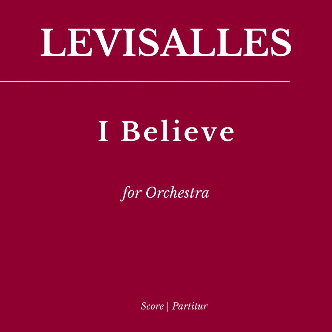 I Believe (arr. Flavio Regis Cunha)