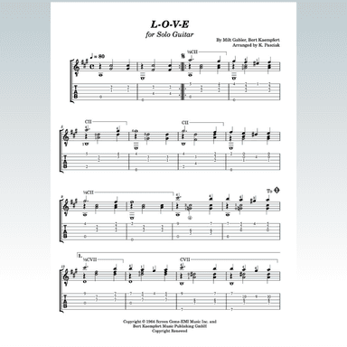 L-o-v-e (arr. Kenneth Pasciak)