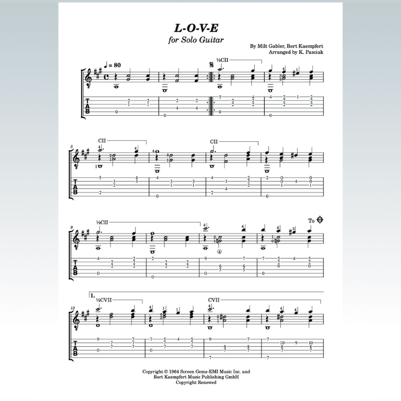L-o-v-e (arr. Kenneth Pasciak)
