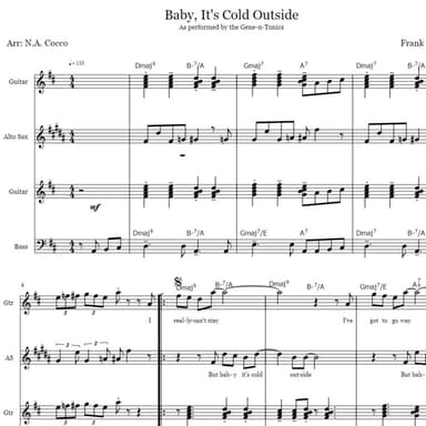 Baby Its Cold Outside (arr. Nicholas Cocco)