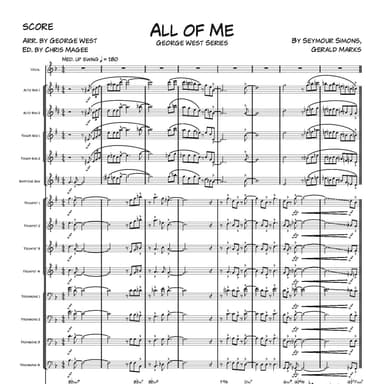 All Of Me (arr. George West; edited by CHRIS MAGEE)