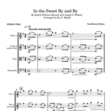 In The Sweet By and Bye (arr. Eve C. Mailly - Zene Strings)