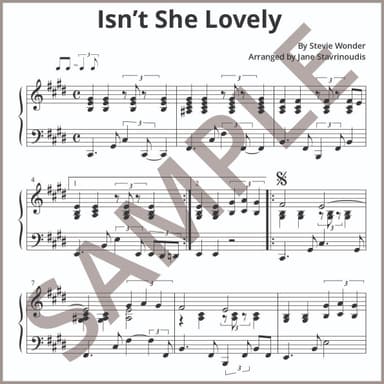 Isn't She Lovely (arr. Jane Stavrinoudis)