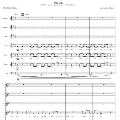 Bad Guy (arr. Joshua Simon)
