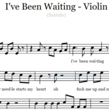 I've Been Waiting - Violin