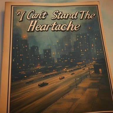 I CAN'T STAND THE HEARTACHE (PIANO VOCAL)