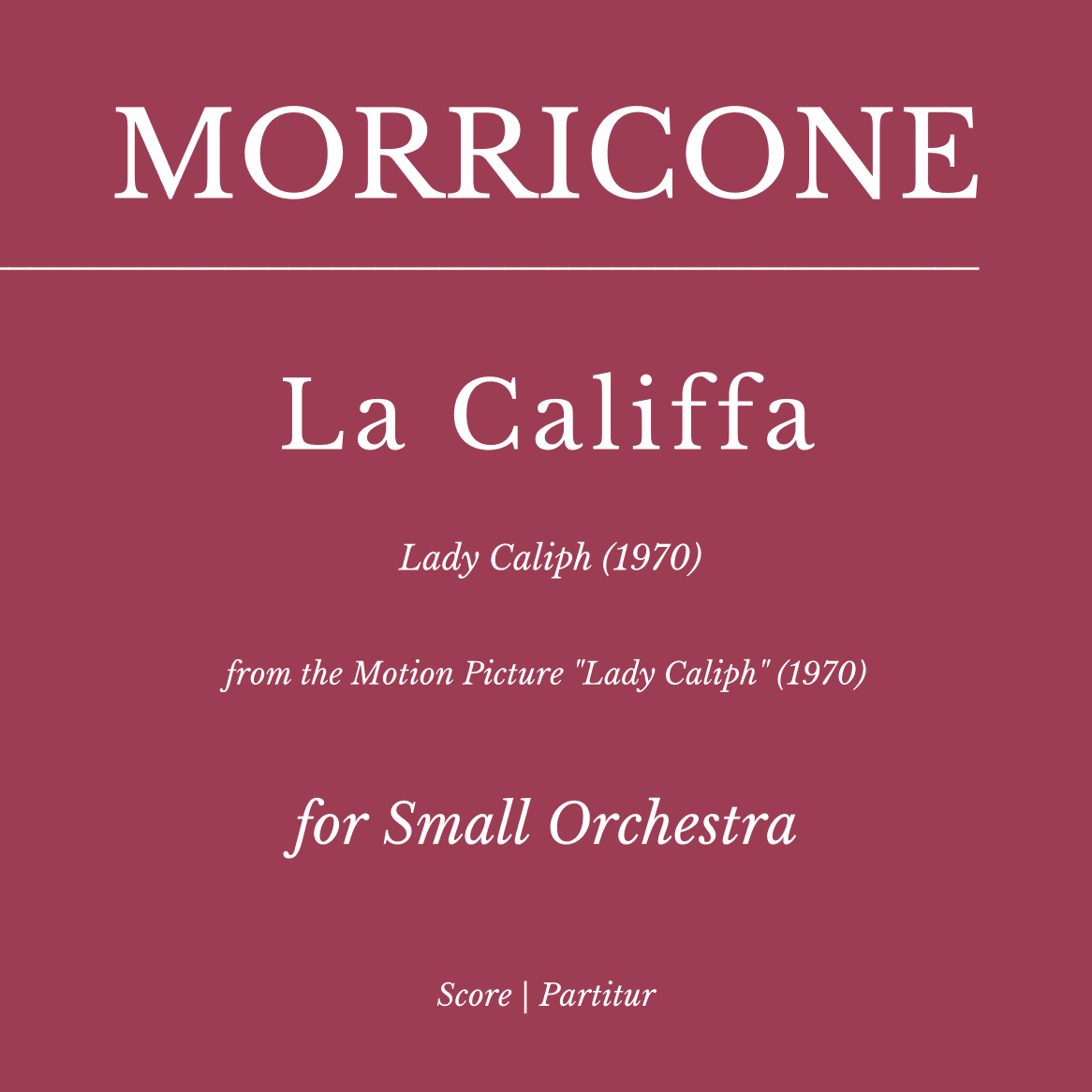 La Califfa (arr. Flavio Regis Cunha)