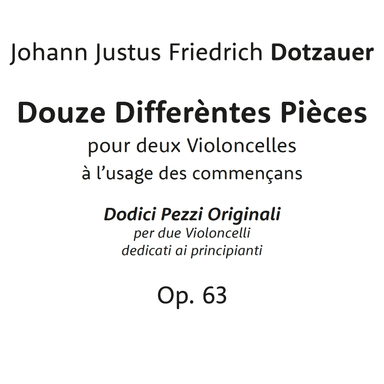 Twelve Original Pieces for two cellos, Op. 63 (arr. Michele Galvagno)