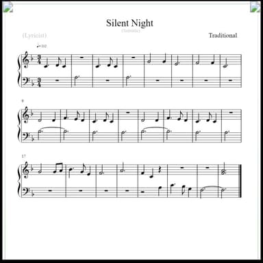 Silent Night (arr. Linda Schooley)