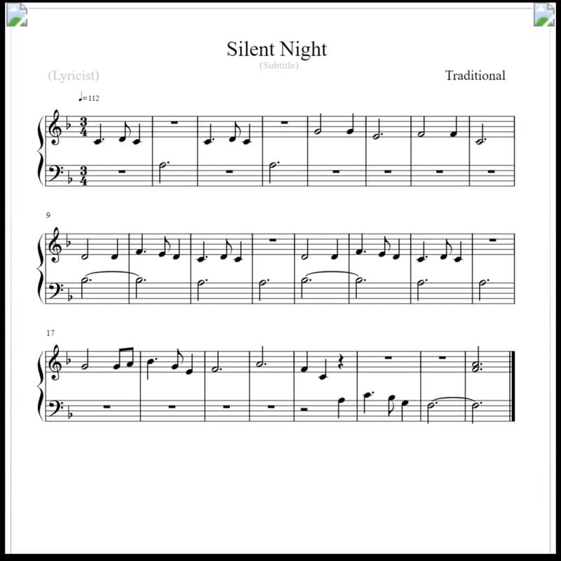 Silent Night (arr. Linda Schooley)