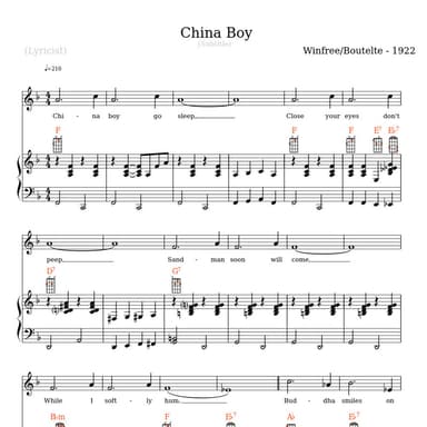 China Boy (arr. Jim Ivy)