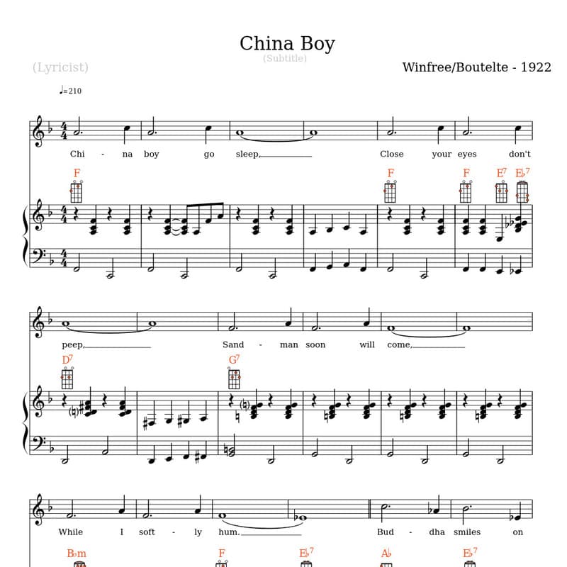 China Boy (arr. Jim Ivy)