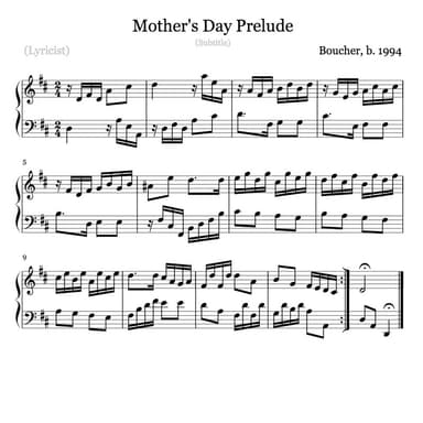 Mother's Day Prelude