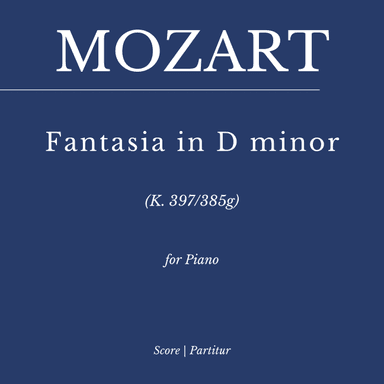 Mozart: Fantasia in D minor, K. 397 - As played By Víkingur Ólafsson (arr. Flavio Regis Cunha)