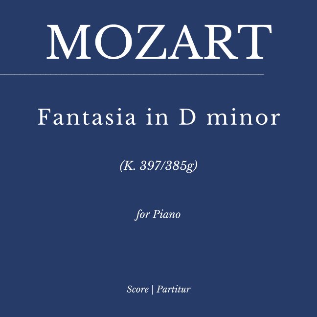 Mozart: Fantasia in D minor, K. 397 - As played By Víkingur Ólafsson (arr. Flavio Regis Cunha)