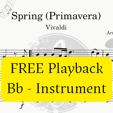 Spring/Primavera (The Four Seasons - Vivaldi) + FREE Playback + Pdf Solo and Piano Parts (arr. Fabio Eduardo de Oliveira)