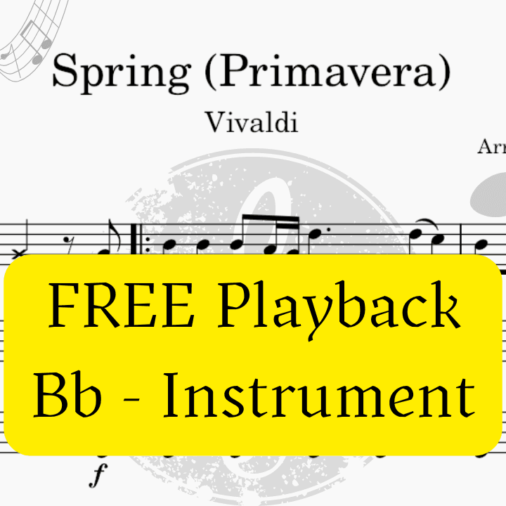 Spring/Primavera (The Four Seasons - Vivaldi) + FREE Playback + Pdf Solo and Piano Parts (arr. Fabio Eduardo de Oliveira)