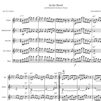 In the Mood (arr. Nicholas Cocco)