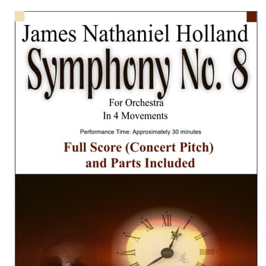 Symphony No. 8 for Orchestra, Full Score and Parts