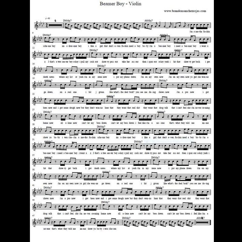 Beamer Boy - Guitar Tab