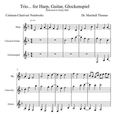 Trio... for Harp, Guitar, Glockenspiel
