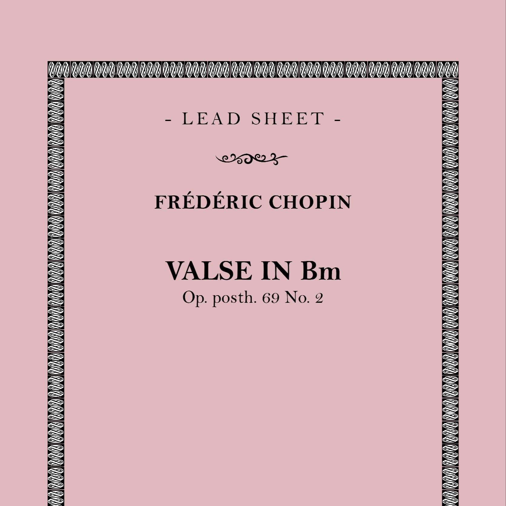 Valse in Bm (Op. 69 No. 2) (arr. Francesco Calì)