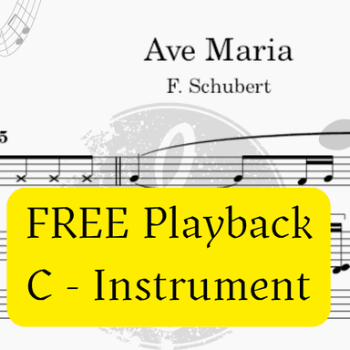 Ave Maria (Schubert) - Pdf Sheet Music + Mp3 Playback + Mp3 Demo (arr. Fabio Eduardo de Oliveira)