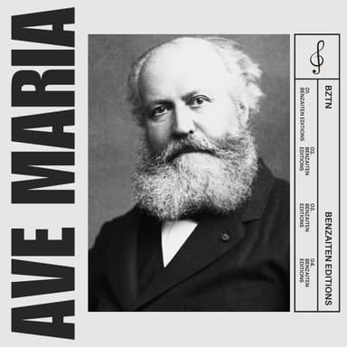 Bach / Gounod Ave Maria in E flat [Eb] • contralto sheet music with piano accompaniment and chords (arr. Benzaiten Editions)