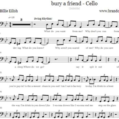 Bury A Friend - Cello