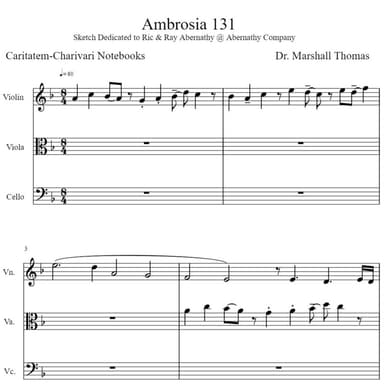 Ambrosia 131 for String Trio